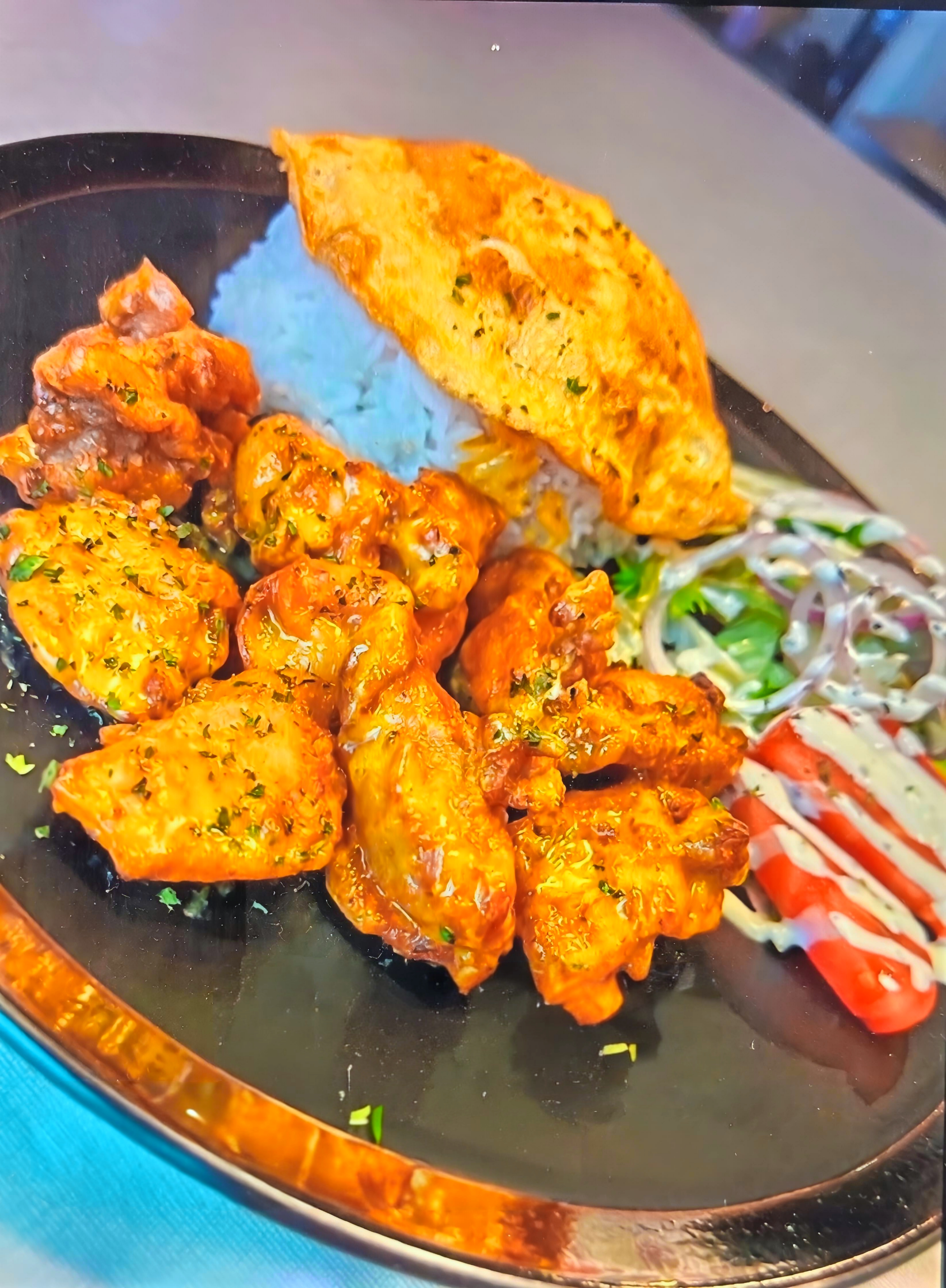 Riz poulet croustillant curry coco